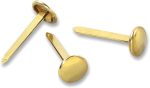 ACCO Brass Paper Fasteners, 1/2", Plated, 1 Box, 100 Fasteners/Box (71709) - Image 2